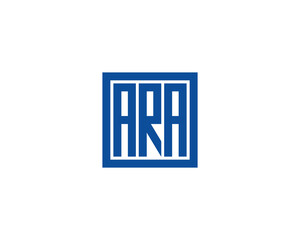 ARA logo design vector template