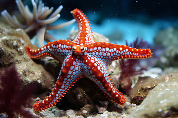 Starfish On the Reef In Sipadan Malaysia