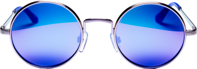 blue glasses isolated on white or transparent background,transparency