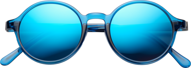 blue glasses isolated on white or transparent background,transparency