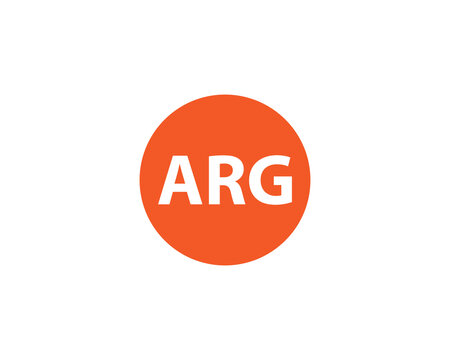 ARG Logo design vector template