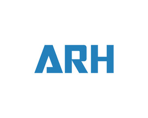 ARH logo design vector template