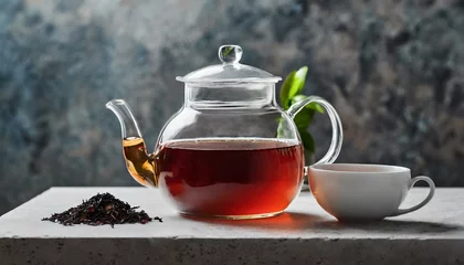 Foto op Aluminium cup of tea and teapot © Hina