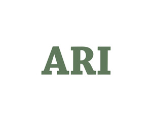 ARI logo design vector template