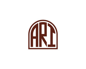 ARI logo design vector template