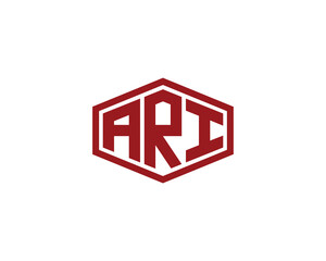 ARI logo design vector template