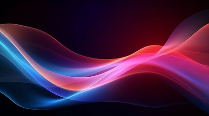 Obraz premium Luxury background with vivid neon light wave