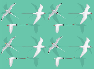 Bird Tropicbird Cute Seamless Wallpaper Background