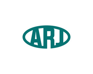 ARJ logo design vector template