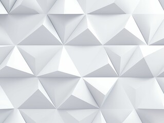 White Abstract Triangles Background. Generative AI