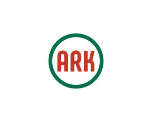 ARK logo design vector template