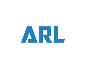 ARL logo design vector template