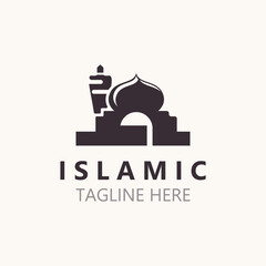 Islamic Mosque Logo design, template Islamic, Islamic Day Ramadan vector graphic creative illustration idea