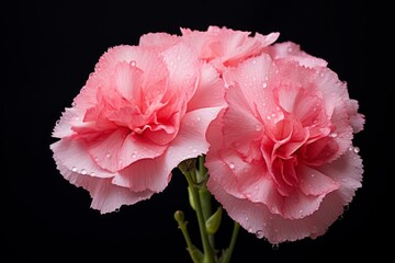 Vibrant Pink carnation. Floral day romantic. Generate Ai