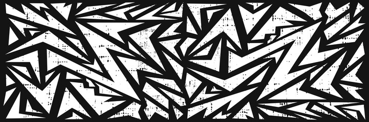 Geometric abstract pattern design in white and black color. Sports vector backgrounds. Suitable for backdrop, poster and cover template.