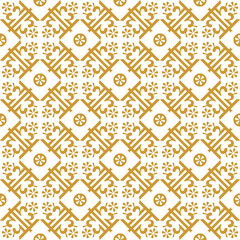 Floral ornament, Mediterranean seamless pattern, tile design, vector illustration