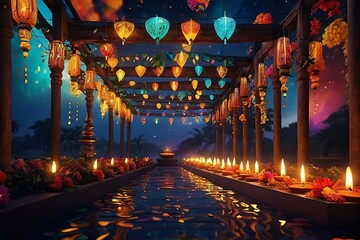 Celebrate the festival of lights with our diverse range of stylistic renderings.