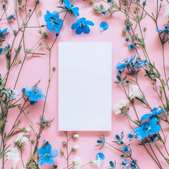 Cute Floral baby mock up