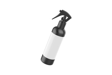 Trigger Spray Bottle Mockup Isolated On White Background. 3d illustration