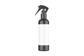 Trigger Spray Bottle Mockup Isolated On White Background. 3d illustration