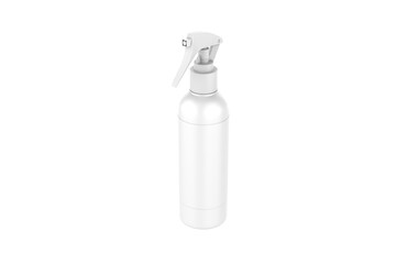Trigger Spray Bottle Mockup Isolated On White Background. 3d illustration