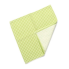 Plaid napkin on white background. Festa Junina (June Festival) celebration