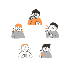 歯磨き関連の人物セット