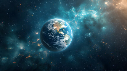 Naklejka premium planet in space