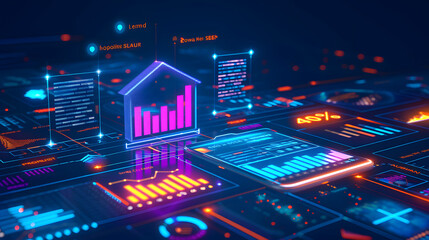 professional key performance indicator KPI metrics dashboard for sales and business results evaluation and review system to strategic business planning concepts, mobile app and screens chart