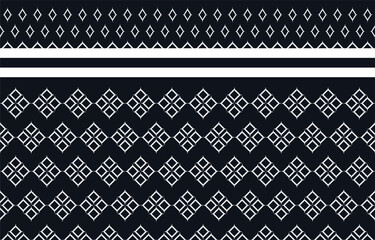A white rhombus is designed as a cloth pattern on a dark blue background. Vector illustration design style