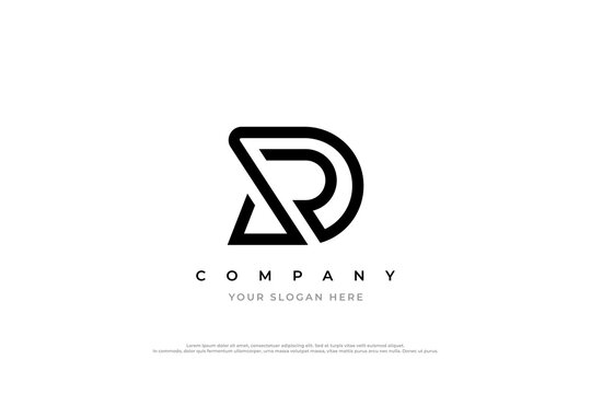 Initial Letter RD or DR Logo Design