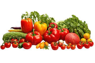 Farm Fresh Food Images: Demonstrate freshness, safety and health, isolated on a transparent background.