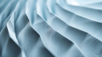 A closeup of a pleated window shade showcasing its neat folds and smooth uniform appearance.