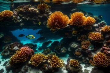  coral reef with fish © Saqib
