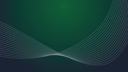 Dark green abstrct background wallpaper design vector image with curve line for backdrop or presentation