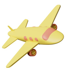 3D Icon Airplane Illustration