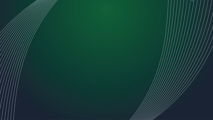 Dark green abstrct background wallpaper design vector image with curve line for backdrop or presentation