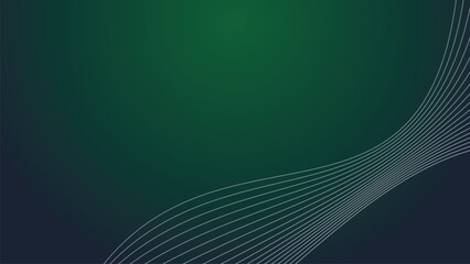 Dark green abstrct background wallpaper design vector image with curve line for backdrop or presentation
