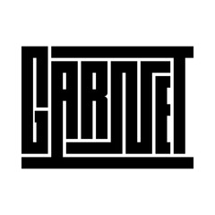 unique square shape style typography