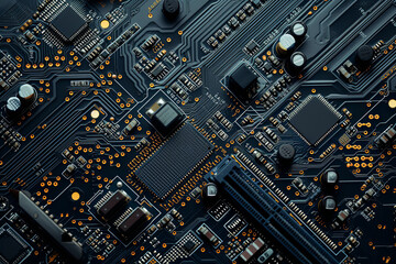 Texture of a computer motherboard