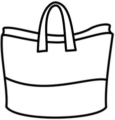 discount shopping bag outline doodle
