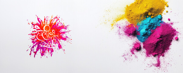 Colorful Powdered Paint Explosion