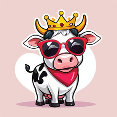 bull with heart