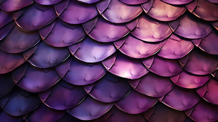 Close-up texture of scales with metallic shine