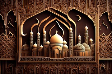 arabic islamic calligraphy - obrazy, fototapety, plakaty