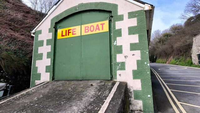 old lifeguards station at The Pier Tramore Waterford Ireland