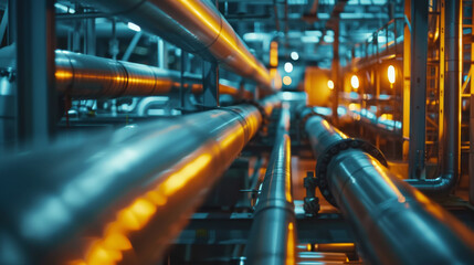 Naklejka premium oil and gas industry in a powerful