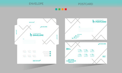 envelope and postcard for any best use