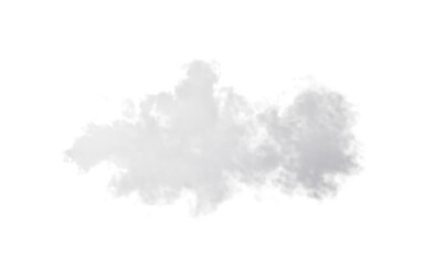 White cloud model, white smoke, 3d rendering.