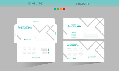 envelope and postcard for any best use